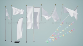 【UE】顶点动画旗帜  Vertex Animated Flags