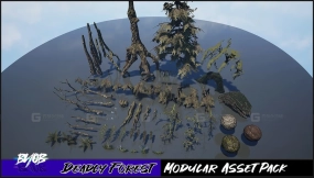 【UE】致命森林 - 模块化资产包  Deadly Forest - Modular Asset Pack