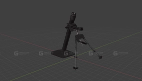 迫击炮3D模型-45 - Mortar 3D model-45