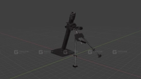 迫击炮3D模型-45 - Mortar 3D model-45
