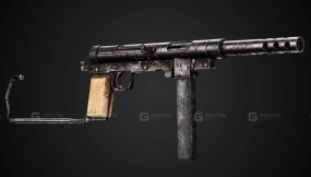 末世游戏就绪枪械 + 4K纹理 - Blenderkit系列08-Apocalyptic Game-Ready Guns + 4k Textures - Blenderkit Series08