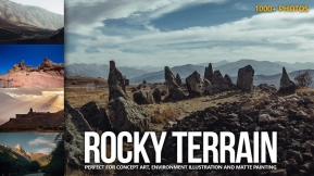 1000张岩石地形参考图片 Artstation - 1000+ Rocky Terrain Reference Pictures