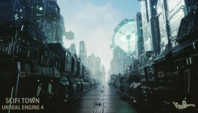 【UE】科幻小镇  SCIFI TOWN