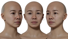 写实女性头像扫描模型03 HD Female 3D Head Model 03