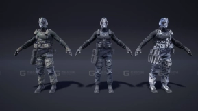 【UE】科幻未来士兵人物角色02 Soldier Future 02