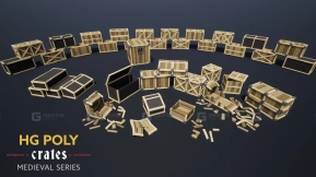 【UE】HG POLY - 板条箱  HG POLY - Crates