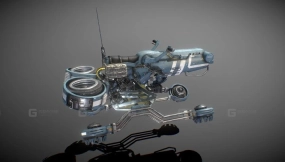 科幻悬浮摩托 - Sci-fi Hover bike
