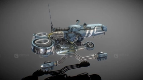 科幻悬浮摩托 - Sci-fi Hover bike