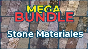 【UE】终极扫描岩石与石材合集 100多种摄影测量材质  Bundle Ultimate Scanned Rock & Stone  100+ Photogrammetry Materials
