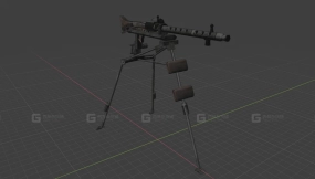 MG-34通用机枪3D模型-43 - MG-34 3D model-43