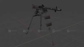 MG-34通用机枪3D模型-43 - MG-34 3D model-43