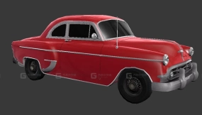 1954款雪佛兰Bel Air 210经典轿车 - 1954 Chevrolet Bel Air Sedan 210 classic 3D model-108