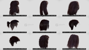 男性女性发型头发模型合集
