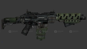 M1A1赫姆洛克-m1a1 hemlok 3D model