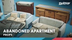 【UE】废弃后末日公寓道具  Abandoned Post Apoc Apartment Props
