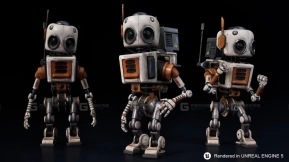 【UE】机器人罗比01  Robot Robbie 01