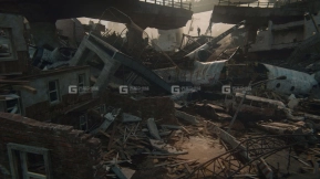 【Kitbash3D】飞机残骸城市楼房建筑倒塌灾难残骸 Disaster Wreckage
