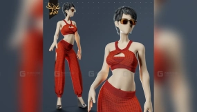 时尚女性角色 - 发片  Chic Female Character - Hair Cards