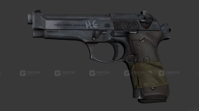M9手枪 - M9 3D model-23