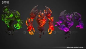 【UE】风格化奇幻熔岩元素  Stylized Fantasy Lava Elemental