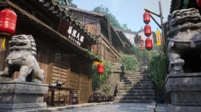 【UE】模块化的中国山城 Modular Chinese mountain town