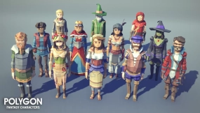 POLYGON - 幻想角色包  POLYGON - Fantasy Characters Pack