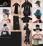 【3DSK】中世纪各种帽子日本武士道服装参考照片
