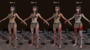 【UE】原始部落女性人物角色 Apache Female 1