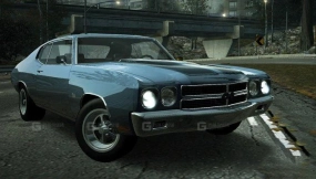 雪佛兰Chevelle SS 454引擎罩进气版 - Chevrolet chevelle ss 454 cowl induction 3D model-99