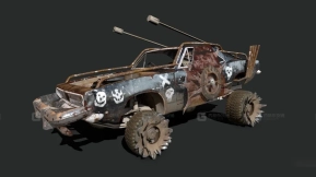1968普利茅斯梭鱼（未知） - 1968 Plymouth Barracuda (Unknown) 3D model-74