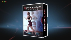跑步行走运动规律女性参考视频 WALKS AND RUNS FEMALE – references