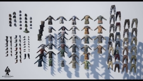 【UE】ROG模块化中世纪盔甲服装  ROG Modular Medieval Armor and Cloth