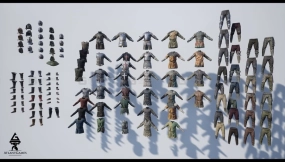 【UE】ROG模块化中世纪盔甲服装  ROG Modular Medieval Armor and Cloth