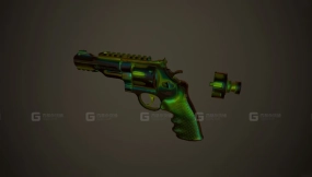 左轮R8辐射手枪 - Revolver R8 Радиация 3D model-9