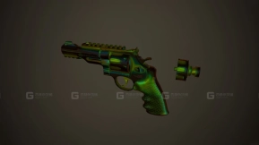 左轮R8辐射手枪 - Revolver R8 Радиация 3D model-9