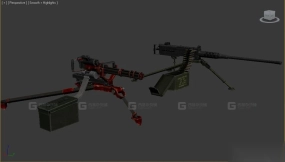 机枪-Machine gun 3D model-3
