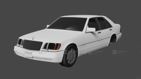 梅赛德斯-奔驰600 SEL（W140） - Mercedes-Benz 600 SEL (W140) 3D model-44