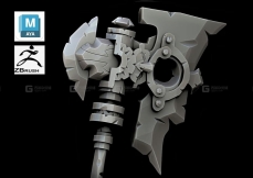 【Maya 斧子】新手必看的石头斧子雕刻方法介绍~武器基本建模搭建