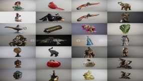 室内装饰品3D扫描模型 Inciprocal Sketchfab Decor Scans Collection