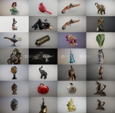 室内装饰品3D扫描模型 Inciprocal Sketchfab Decor Scans Collection