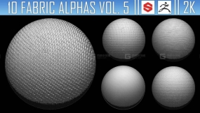 10组布料织物Alpha贴图vol.5