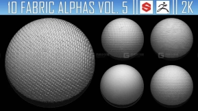 10组布料织物Alpha贴图vol.5
