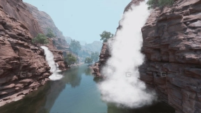 【UE】河流小溪瀑布水流特效包 Nature Water FX