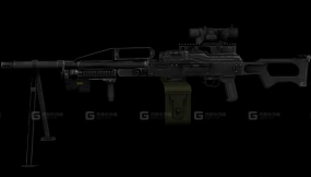 PKM特种部队机枪-PKM SPECNAZ 3D model-1