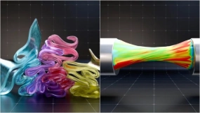 艺术家展示使用WIP Blender插件制作的迷人软体模拟