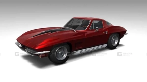 1967款雪佛兰Corvette Sting Ray 427 - Chevrolet 1967 Corvette Sting Ray 427 3D model-62