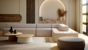 现代公寓客厅（第一部分）-Modern Apartment Living Room (Part 1)