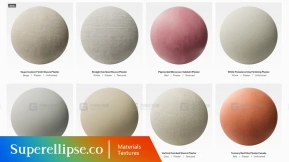 27+ Superellipse - Plaster Texture Collection 4K 石膏纹理合集 4K