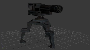 自动炮塔-15 - Auto Turret 3D model-15