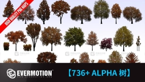 写实Alpha树木图片素材合集 Evermotion - Textures4ever vol.9